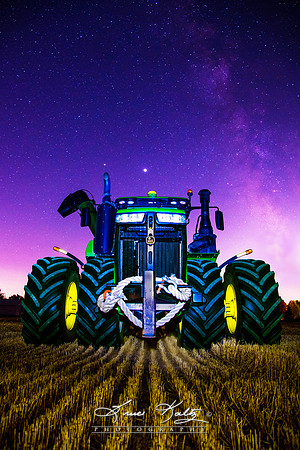 DEERE IN THE NIGHT